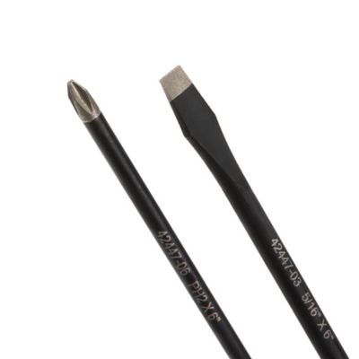 Image showing 2 th Estwing 6 pc. Phillips and Slotted Magnetic Diamond Tip Screwdriver Set