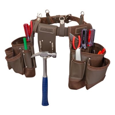 Image showing 1 th Estwing 14-Pocket Leather Framer's Tool Belt Set, Cowhide