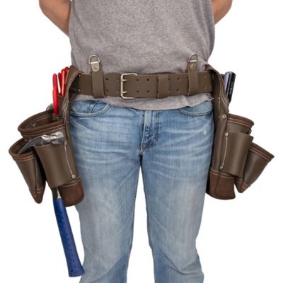 Image showing 4 th Estwing 14-Pocket Leather Framer's Tool Belt Set, Cowhide