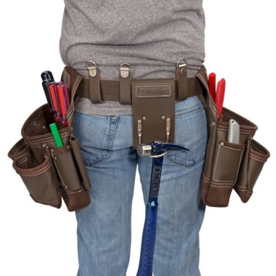 Image showing 5 th Estwing 14-Pocket Leather Framer's Tool Belt Set, Cowhide