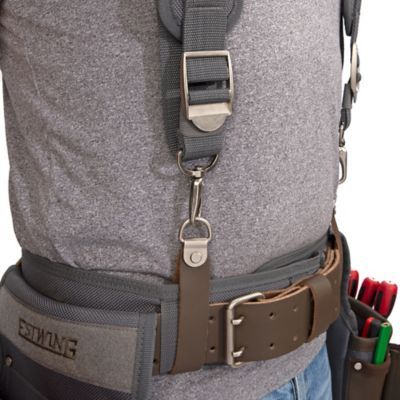 Image showing  13 Pocket Electrician's Tool Rig, 1,800D Polyester, Top Grain Leather