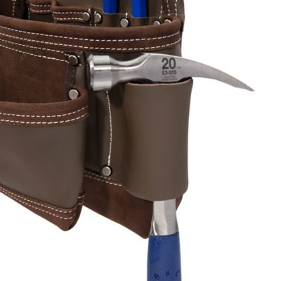 Image showing 3 th Estwing 7 Pocket Leather Contractor's Tool Pouch, Cowhide