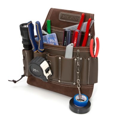 Image showing 2 th Estwing 8-Pocket Leather Electrician's Tool Pouch, Cowhide