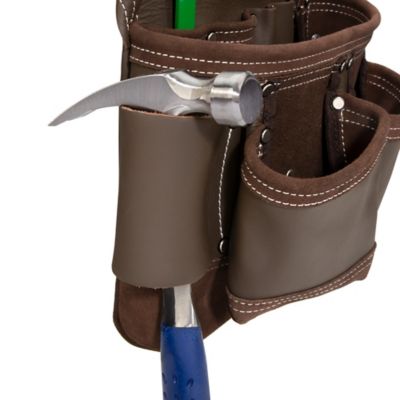 Image showing 3 th Estwing 9-Pocket Full Leather Framer's Tool Pouch, Cowhide