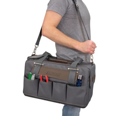 Image showing 8 th Estwing 16 in. 18-Compartment Carpenter's Tool Bag