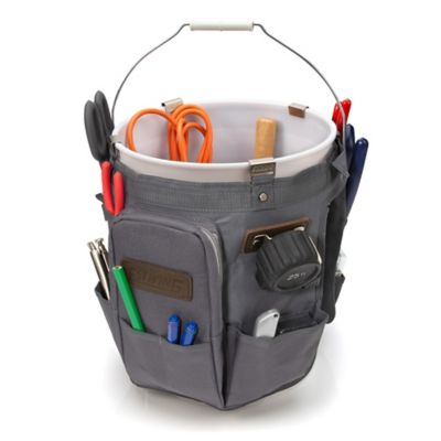 Image showing 2 th Estwing 12.6 in. 28-Compartment Bucket Tool Organizer, 1,800D Polyester Fabric