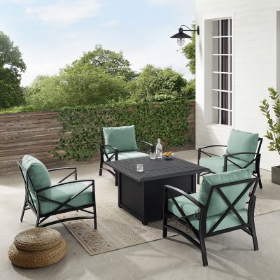 Image showing  5 pc. Kaplan Outdoor Conversation Set with Fire Table