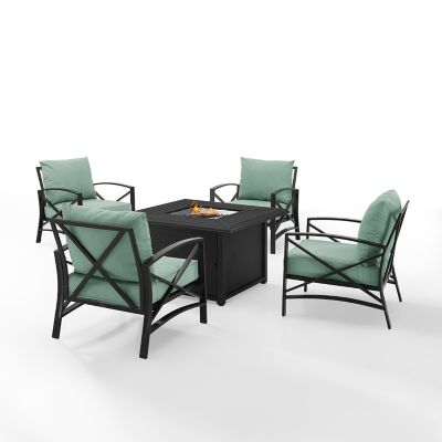 Image showing  5 pc. Kaplan Outdoor Conversation Set with Fire Table