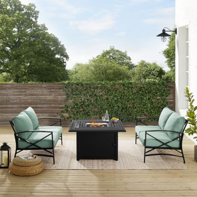 Crosley 3 pc. Kaplan Outdoor Conversation Set with Fire Table