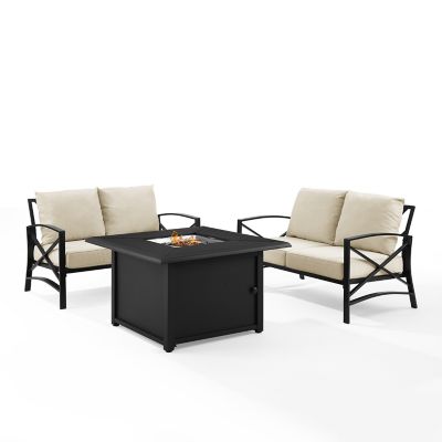 Image showing  3 pc. Kaplan Outdoor Conversation Set with Fire Table