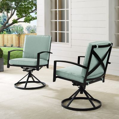Image showing  2 pc. Kaplan Outdoor Dining Swivel Chair Set