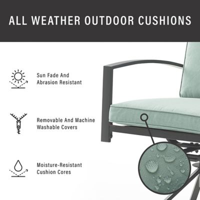 Image showing  2 pc. Kaplan Outdoor Dining Swivel Chair Set