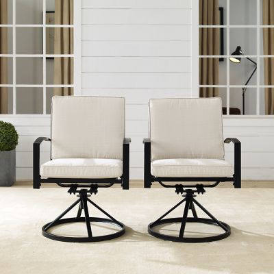 Image showing  2 pc. Kaplan Outdoor Dining Swivel Chair Set