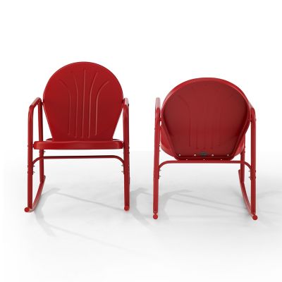 Image showing 6 th Crosley 2 pc. Griffith Outdoor Rocking Chair Set