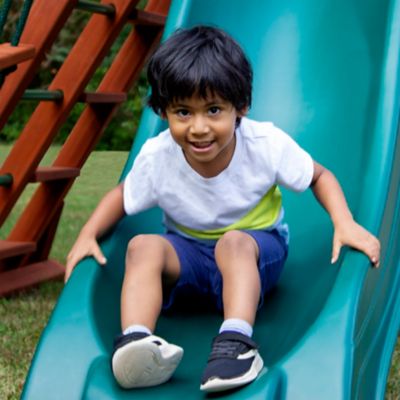 Image showing 7 th Gorilla Playsets Sun Palace II Wooden Swing Set with Monkey Bars, Ages 3-11