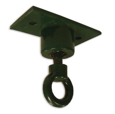 Image showing 7 th Gorilla Playsets 360-Degree Turbo Tire Swing with Spring Clips and Swivel, 125 lb. Capacity, Green, 27 in. x 8 in.