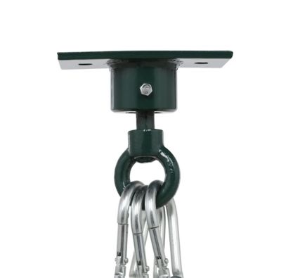 Image showing 8 th Gorilla Playsets 360-Degree Turbo Tire Swing with Spring Clips and Swivel, 125 lb. Capacity, Green, 27 in. x 8 in.