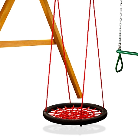 Gorilla Playsets Extra-Large Orbit Swing, Red, 33 in. Diameter, 220 lb. Capacity, For Ages 3-11