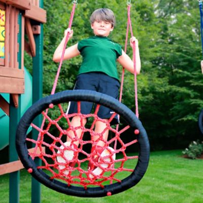 Image showing  Extra-Large Orbit Swing, 220 lb. Capacity, Red, 33 in. Diameter, Ages 3-11