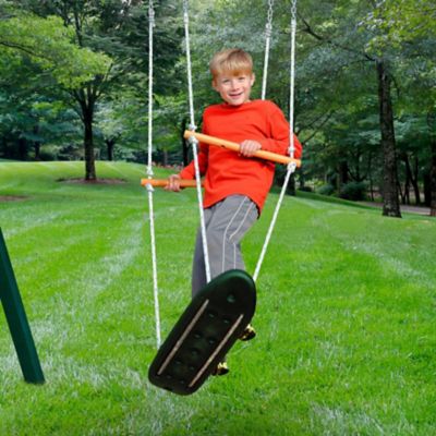 Image showing  Skateboard Swing, Green, 100 lb. Capacity, 32 in. x 1.75 in. x 8.25 in., Ages 3-11