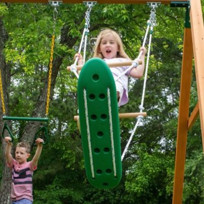 Image showing 8 th Gorilla Playsets Skateboard Swing, Green, 100 lb. Capacity, 32 in. x 1.75 in. x 8.25 in., Ages 3-11