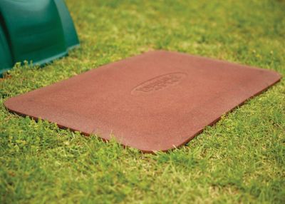 Image showing  Play Protectors Rubber Mats, Red, 24 in. x 40 in. x 1 in., 2 pc.