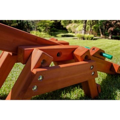 Image showing  Wooden See-Saw, Redwood Stain