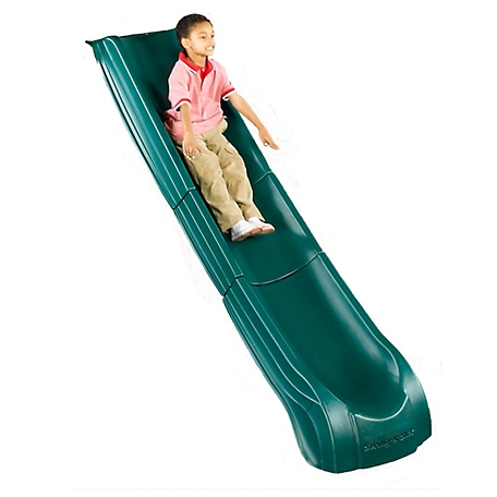 Gorilla Playsets Super Summit Slide for 5 ft. Platforms, Green, 102.5 in. x 21 in. x 8 in. H, 250 lb. Capacity