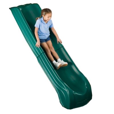 Image showing 5 th Gorilla Playsets Summit Slide, Mounts to 4 ft. Platforms, Green, 44.25 in. x 24.25 in. x 12.25 in., 250 lb. Capacity, 2 pc.