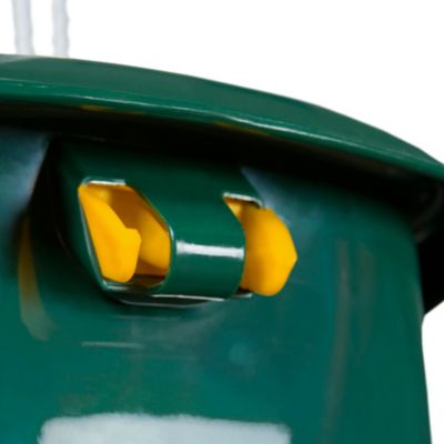 Image showing  High-Back Infant Swing, Green with Yellow Rope, 11 x 15 x 21 in., 35 lb. Capacity, for Ages 7 Months-3 Years