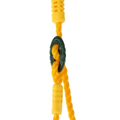 Image showing 7 th Gorilla Playsets 1-Person High-Back Infant Swing, Green with Yellow Rope, 11 in. x 15 in. x 21 in., For Ages 7 Months-3 Years