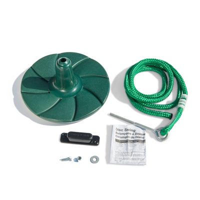 Image showing  Daisy Disc Swing, 115 lb. Capacity, Green, Ages 3-11