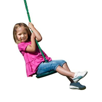 Image showing  Daisy Disc Swing, 115 lb. Capacity, Green, Ages 3-11