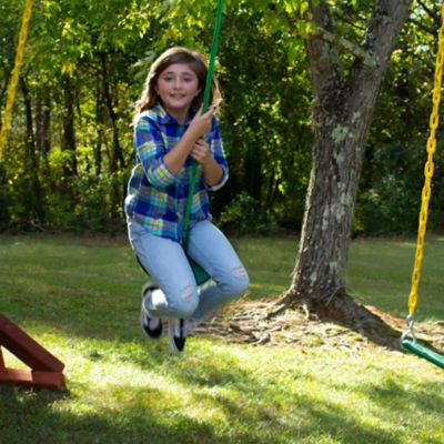 Image showing 8 th Gorilla Playsets Daisy Disc Swing, 115 lb. Capacity, Green, Ages 3-11