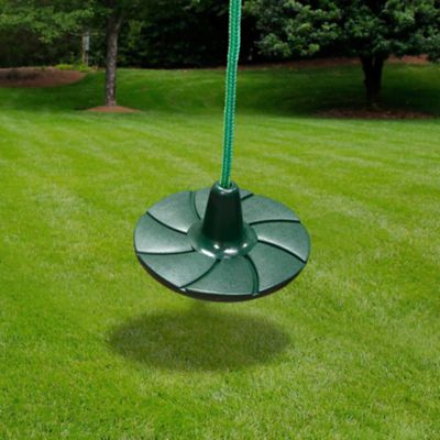 Image showing 9 th Gorilla Playsets Daisy Disc Swing, 115 lb. Capacity, Green, Ages 3-11