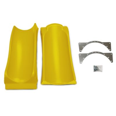 Image showing  Olympus Wave Slide for 5 ft. Platforms, 250 lb. Capacity, Yellow, 105.75 in. x 20.50-23.25 in. x 60 in.