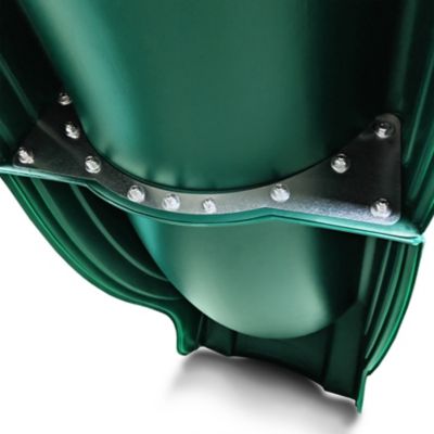 Image showing  Olympus Wave Slide for 5 ft. Platforms, Green, 105.75 in. x 20.50-23.25 in. x 60 in., 250 lb. Capacity