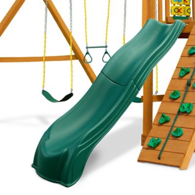 Image showing  Olympus Wave Slide for 5 ft. Platforms, Green, 105.75 in. x 20.50-23.25 in. x 60 in., 250 lb. Capacity