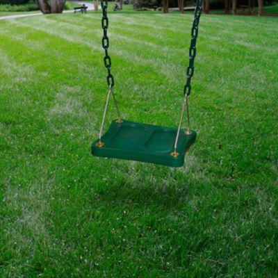 Image showing 5 th Gorilla Playsets Stand-Up Swing, Green, 13 in. x 1.25 in. x 13 in., 100 lb. Capacity, For Ages 3-11