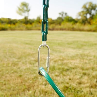 Image showing  Standard-Duty Swing Belt with Chains, Green, 27 in. L, 115 lb. Capacity, for Ages 2-10
