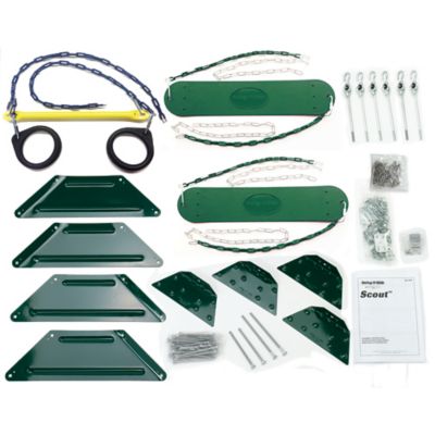 Image showing  Scout DIY Playset Hardware Kit, Slide and Lumber Not Included, 115 lb. Capacity Per Swing