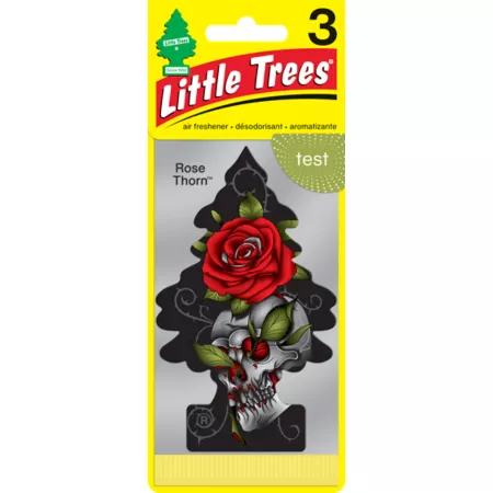 Little Trees Rose Thorn Scented Car Air Fresheners 3 Pack Automotive Air Fresheners