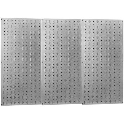 Wall Control 4 ft. Industrial Metal Pegboard Pack, Galvanized Steel