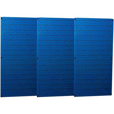 Wall Control 4 ft. Industrial Metal Pegboard Pack, Blue