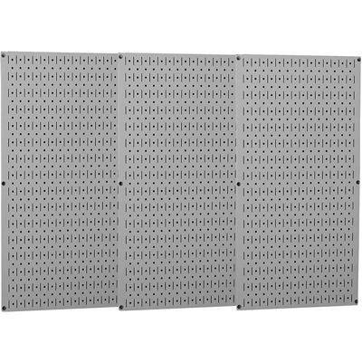 Wall Control 4 ft. Industrial Metal Pegboard Pack, Gray