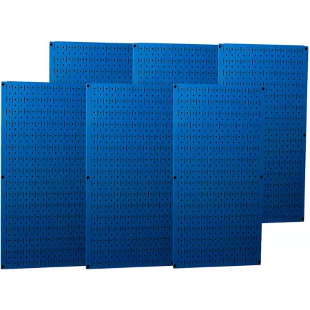 Wall Control 8 Feet Industrial Metal Pegboard Pack Blue Pegboards