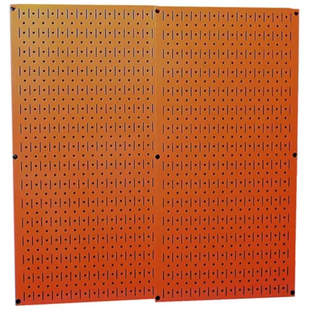 Wall control 32 in x 32 in Industrial Metal Pegboard Pack Orange Pegboards