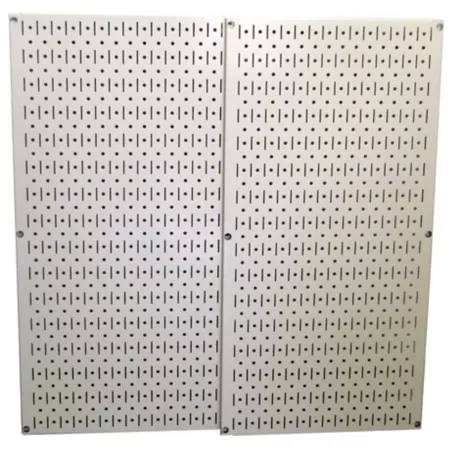 Wall Control Industrial Metal Pegboard Pack 32" x 32" Beige Pegboards