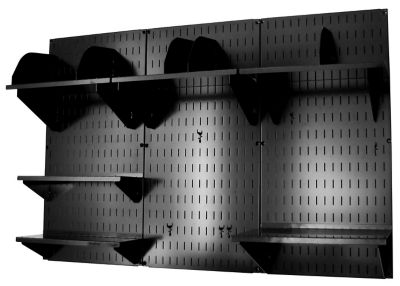 Image showing  Industrial Metal Pegboard Office Organizer Kit, 32 in. x 48 in., Black