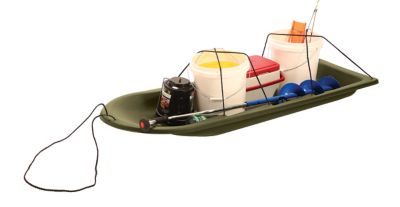 Image showing 5 th Terrain Deer Drag Sled with Tie Downs, Olive